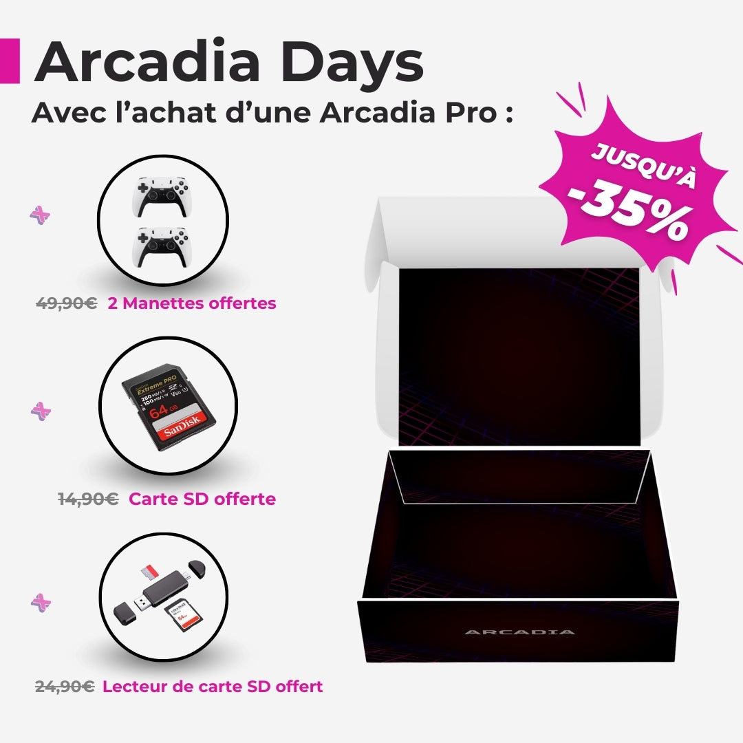 Console Arcadia Pro - Jeux illimités